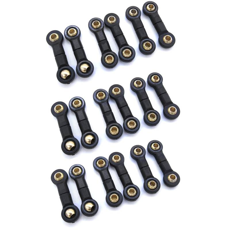 Reinscer 18 Stück Verbinder Links Rod für B16 B36 Rc Auto Hinterachse Wippe Kopf Stange Upgrade Teile von Reinscer