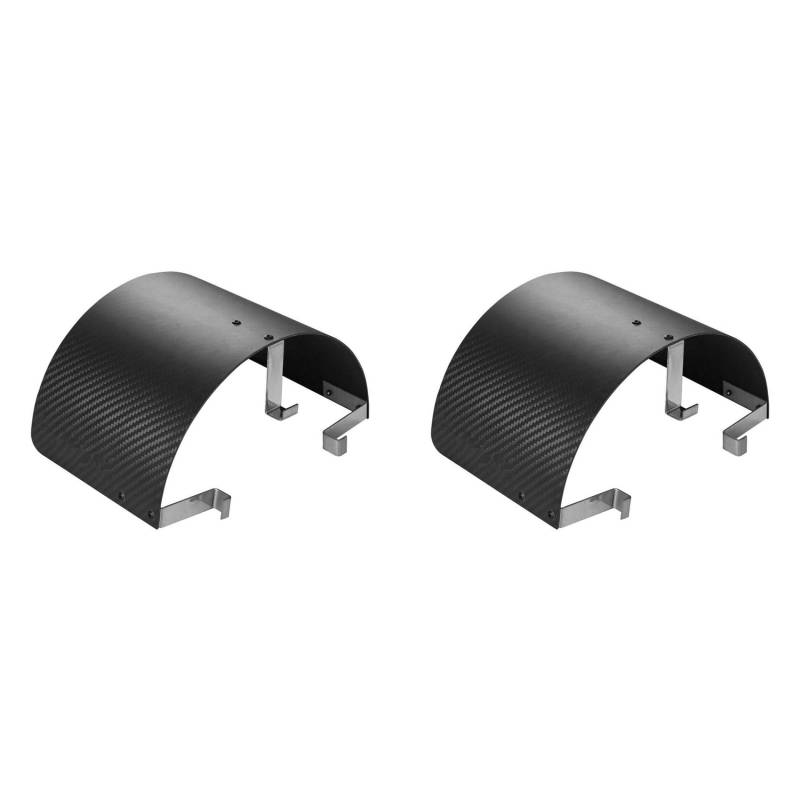Reinscer 2X Auto Kalt Luft Ansaug Sport Luft Filter Abdeckung Bewegungs Luft Filter Abdeckung Schild Kohle Faser von Reinscer