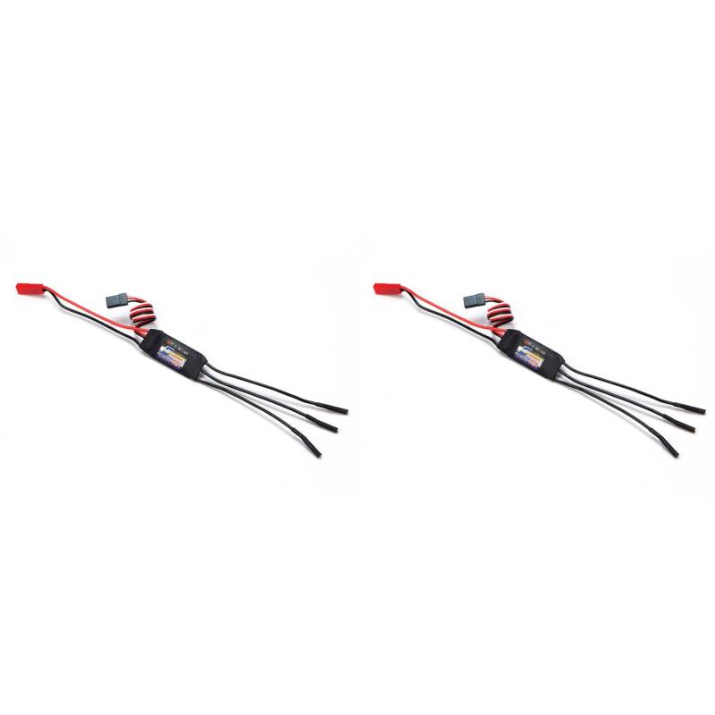 Reinscer 2X ESC Motor Geschwindigkeit Controller Bürstenlos ESC für RC Flugzeug mit UBEC 10A von Reinscer