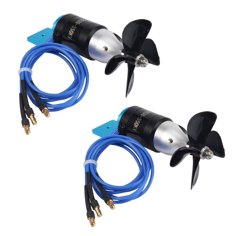 Reinscer 2X IPX8 Wasserdichtes Unterwasser Strahl Ruder 2838 350KV 2,4KG Schub Bürstenloser Motor mit 55mm 60mm Propeller von Reinscer