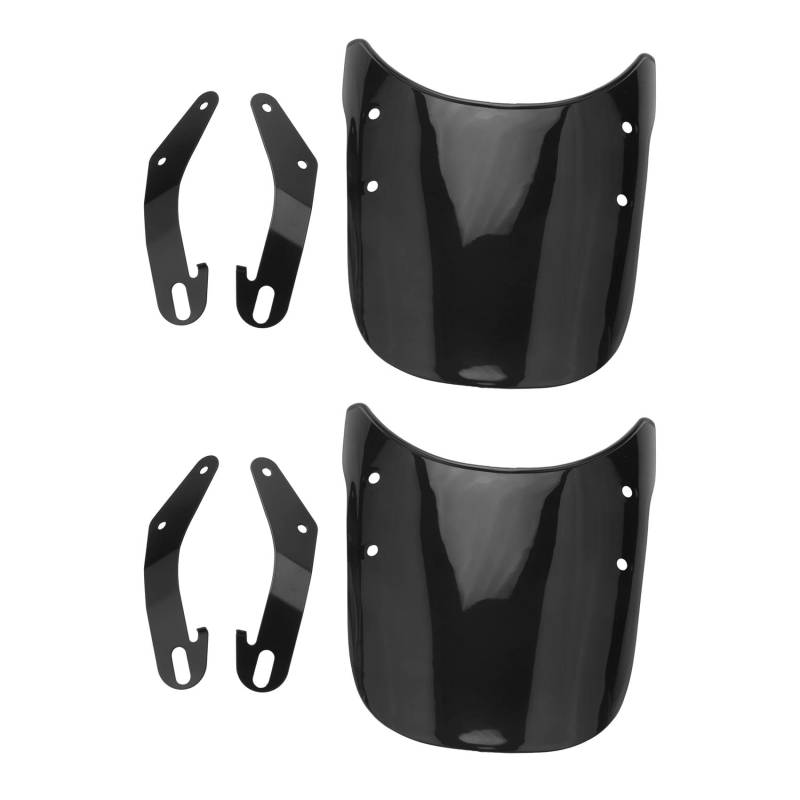 Reinscer 2X Luftstrom Einstellbare Universal Motorrad Scheinwerfer Windschutzscheibe Windschutzscheibe Wind Abweiser Motorrad von Reinscer