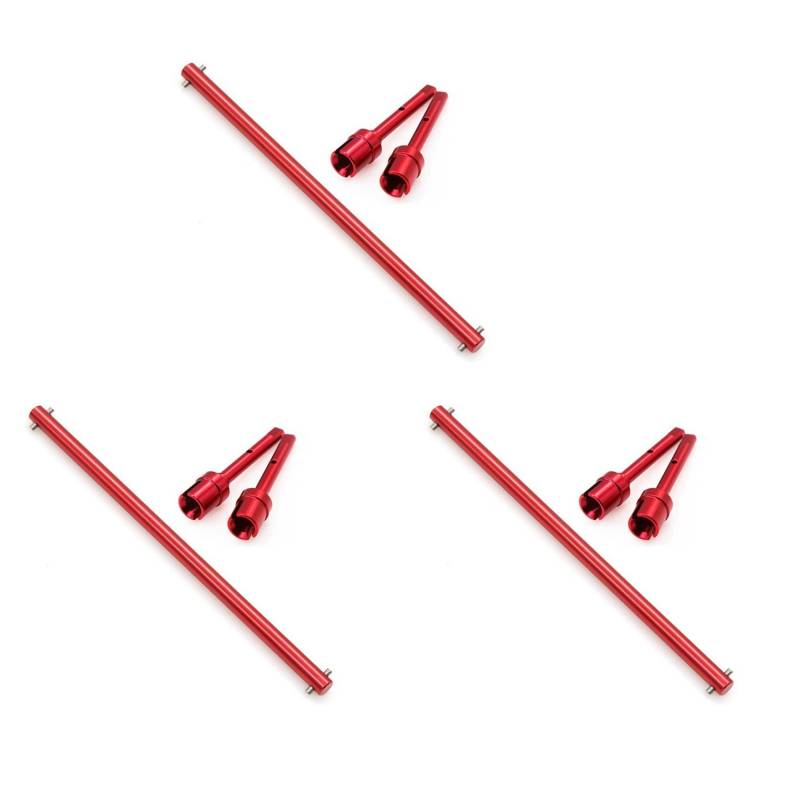 Reinscer 3Satz Metall Zentral Antriebswelle und Propeller Gelenk Satz für TT-02 TT-02B TT02 TT02B 1/10 RC Auto Upgrade Teile, 2 von Reinscer