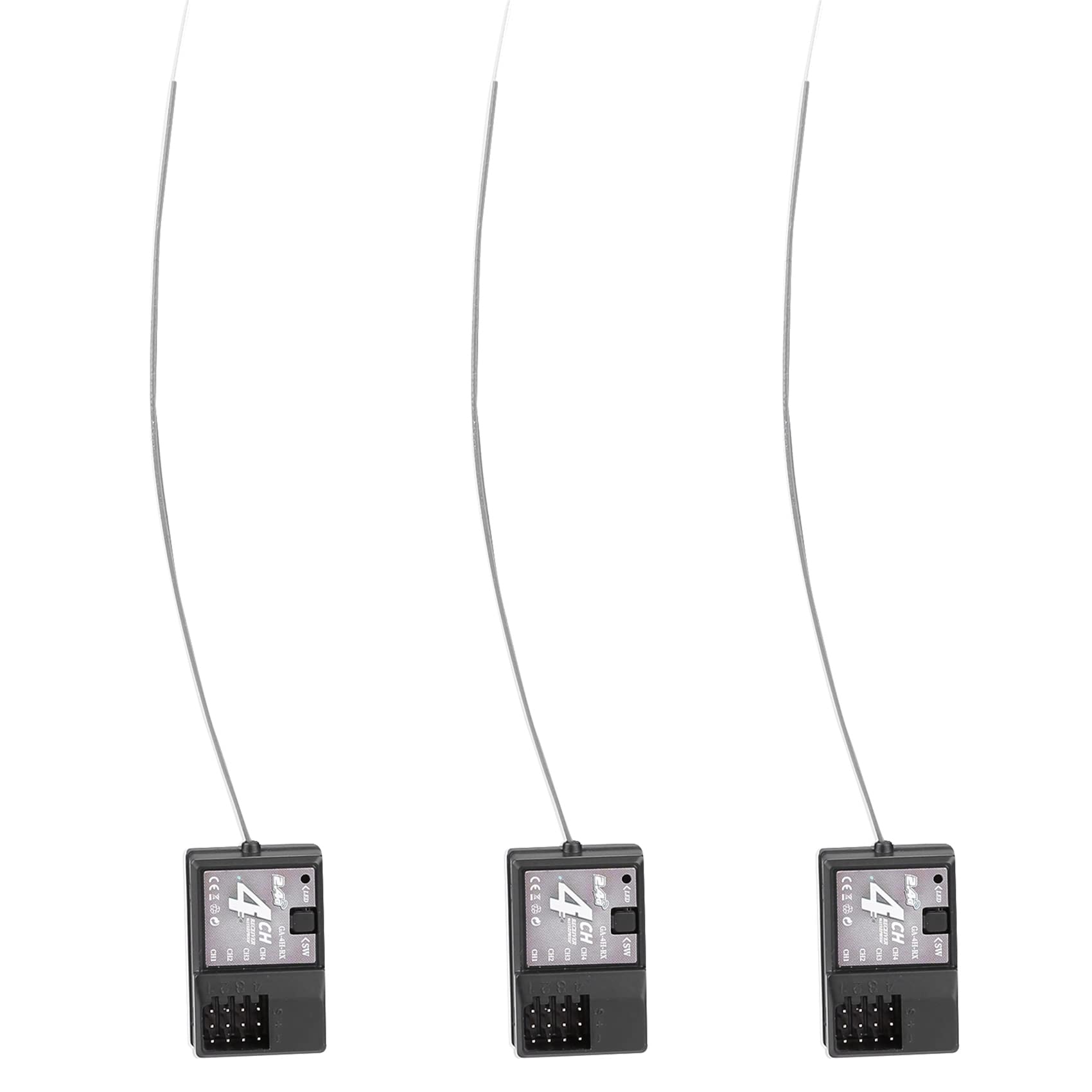 Reinscer 3X 4CH 2,4 GHz Radio Steuerung System Empfänger für GA-4H-TX Sender, RC Auto Boot Model Empfänger Reinscer 3X 4CH 2,4 GHz Radio Steuerung System Empfänger für GA-4H-TX Sender, RC Auto Boot Model Empfänger von Reinscer