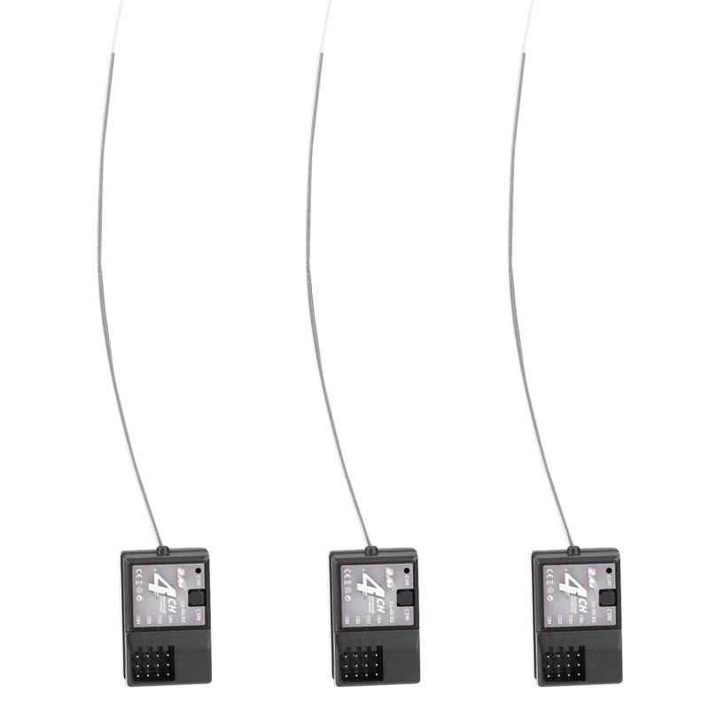 Reinscer 3X 4CH 2,4 GHz Radio Steuerung System Empfänger für GA-4H-TX Sender, RC Auto Boot Model Empfänger von Reinscer