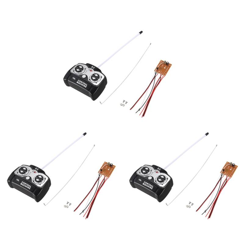 Reinscer 3X 5Ch 27 Mhz Fernbedienung Einheit EmpfäNger Platine + Fernbedienung für Rc Tank Auto Spielzeug Radio System von Reinscer