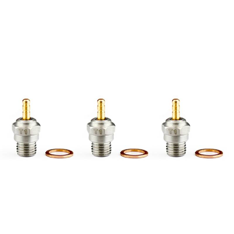 Reinscer 3X 70117 Glühkerze für T1 N3 N4 Hot Spark Nitro Motorteile Ersetzen OS 8 für Redcat 1/8 1/10 RC Car von Reinscer