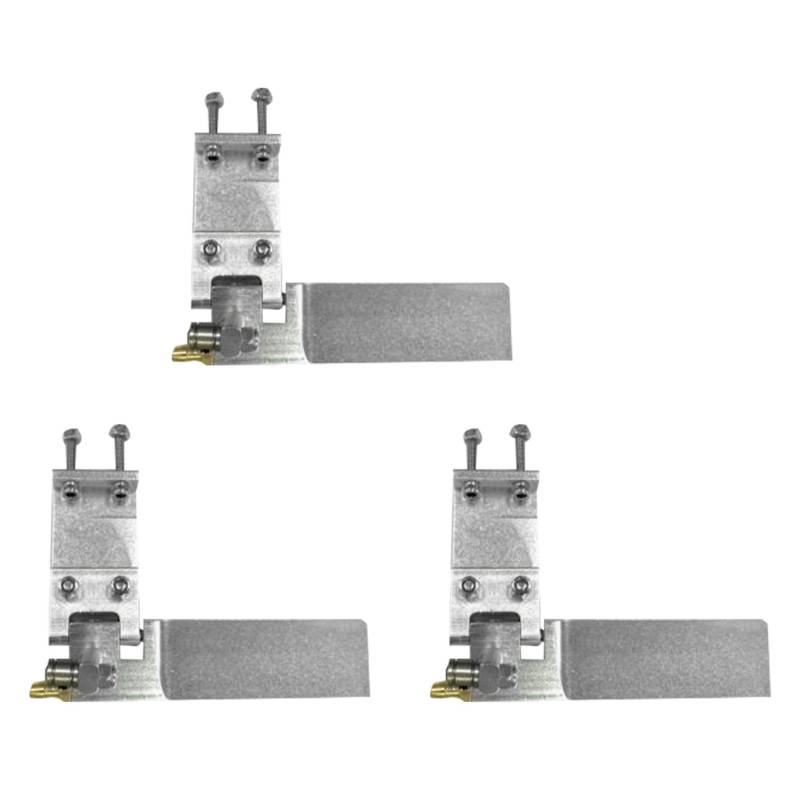 Reinscer 3X RC Boot Aluminium Legierung 75Mm Metall Saug Wasser Ruder für Fern Bedienung RC Boote CNC Teile Silber von Reinscer