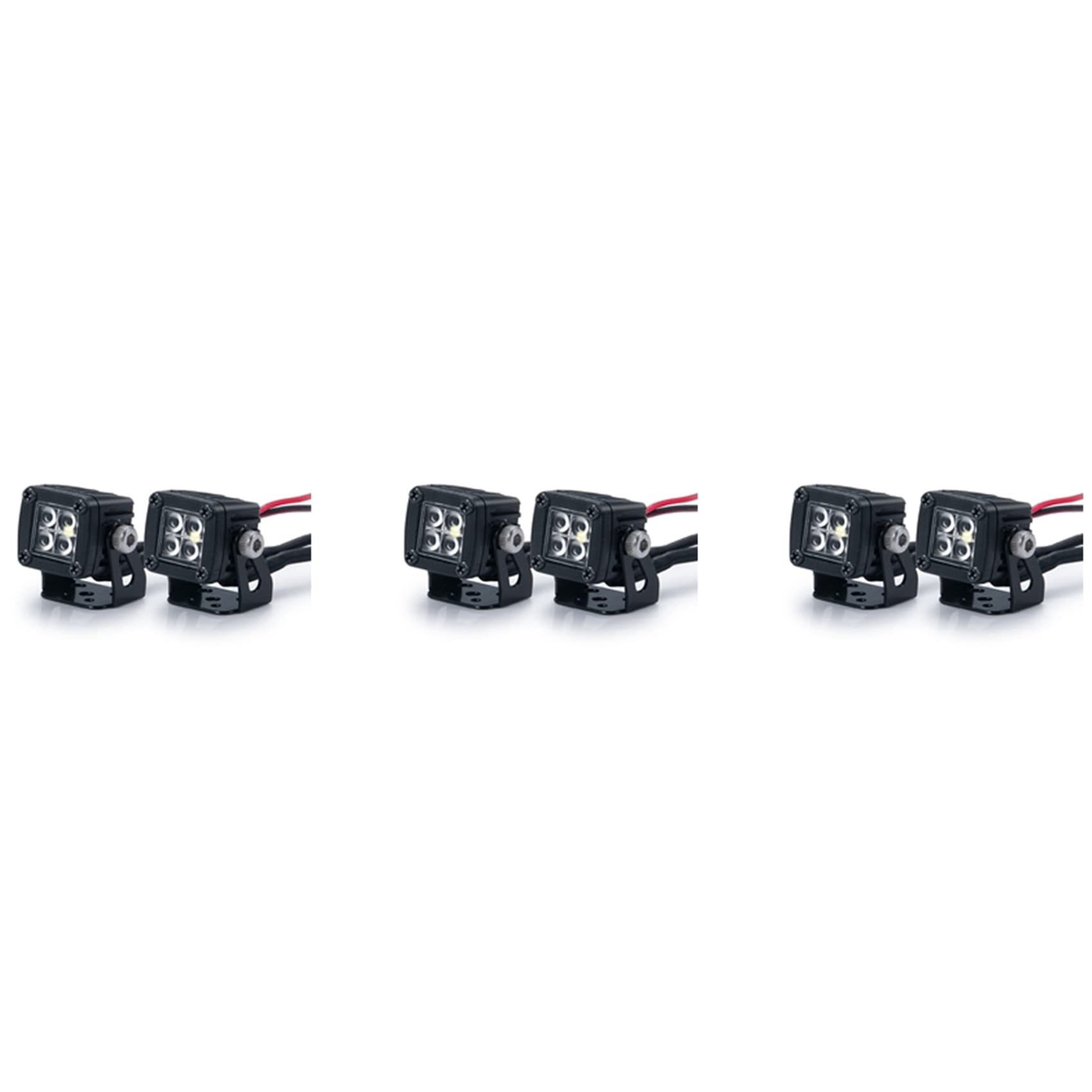 Reinscer 6x Modifizierte Scheinwerfer Spotlights Car Top Lights Bumper Lights für AXIAL SCX10 TRX4 TRX6 1/10 RC Crawler Car,A Reinscer 6x Modifizierte Scheinwerfer Spotlights Car Top Lights Bumper Lights für AXIAL SCX10 TRX4 TRX6 1/10 RC Crawler Car,A von Reinscer