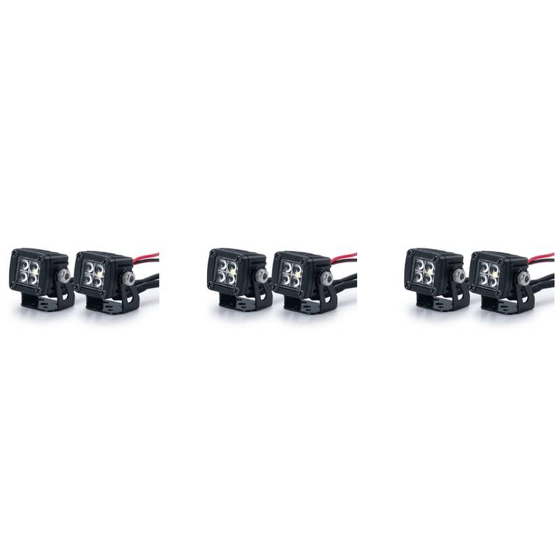 Reinscer 6x Modifizierte Scheinwerfer Spotlights Car Top Lights Bumper Lights für AXIAL SCX10 TRX4 TRX6 1/10 RC Crawler Car,A von Reinscer
