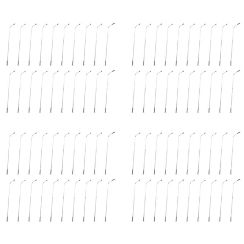 Reinscer 80 StüCk Modell Bahn 10 cm Laternen Pfahl StraßEn Laternen HO Maß Stab 1:87 LED 3V WiderstäNde LQS08 Single Kopf von Reinscer