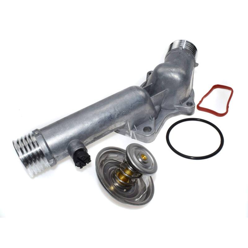 Thermostat & Aluminium Gehäuse Kit Set + O-Ring und Gummidichtung 11531740478 Neue für E39 1997 1998 1999 528i 11537511083 11531733803 11531721002 von Rejog4 Auto
