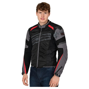 Rekurv C-11.02 Textiljacke Schwarz Grau Rot von Rekurv