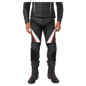 Rekurv C-10.03 Lederkombihose Schwarz Weiss Rot von Rekurv