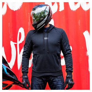 Rekurv C-11.05 Motorrad Hoodie Schwarz von Rekurv
