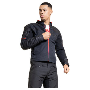 Rekurv E-11.02 Textiljacke Schwarz Rot von Rekurv