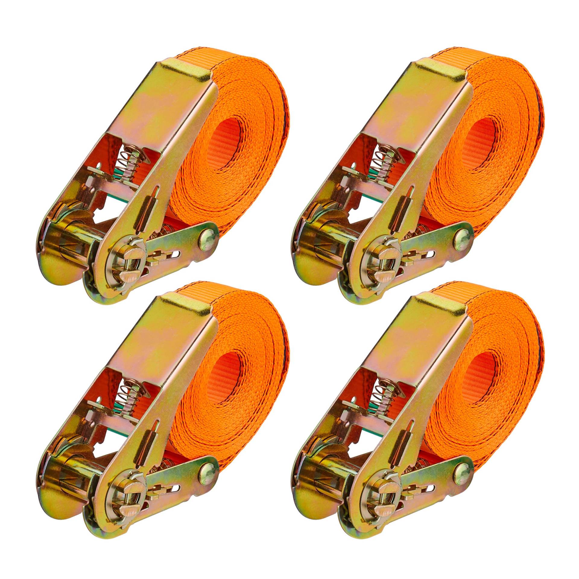 Relaxdays Spanngurte mit Ratsche, 4er Set, 5 m, 500 kg, Ladungssicherung Auto, Anhänger, reißfeste Zurrgurte, orange Relaxdays Spanngurte mit Ratsche, 4er Set, 5 m, 500 kg, Ladungssicherung Auto, Anhänger, reißfeste Zurrgurte, orange von Relaxdays