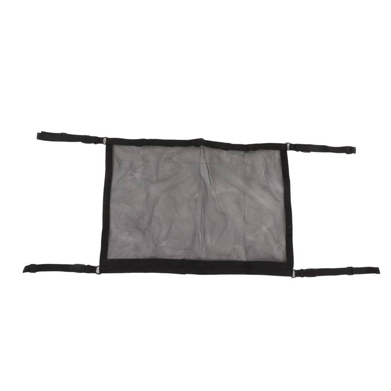 Car Ceiling Cargo Net Organizer | 4 - Buckle Design for Fishing Rods/Travel Toys/Bedding | Double Layer Mesh with Fastener Pocket | Universal Fit for Most Cars von Reliant Jazzy