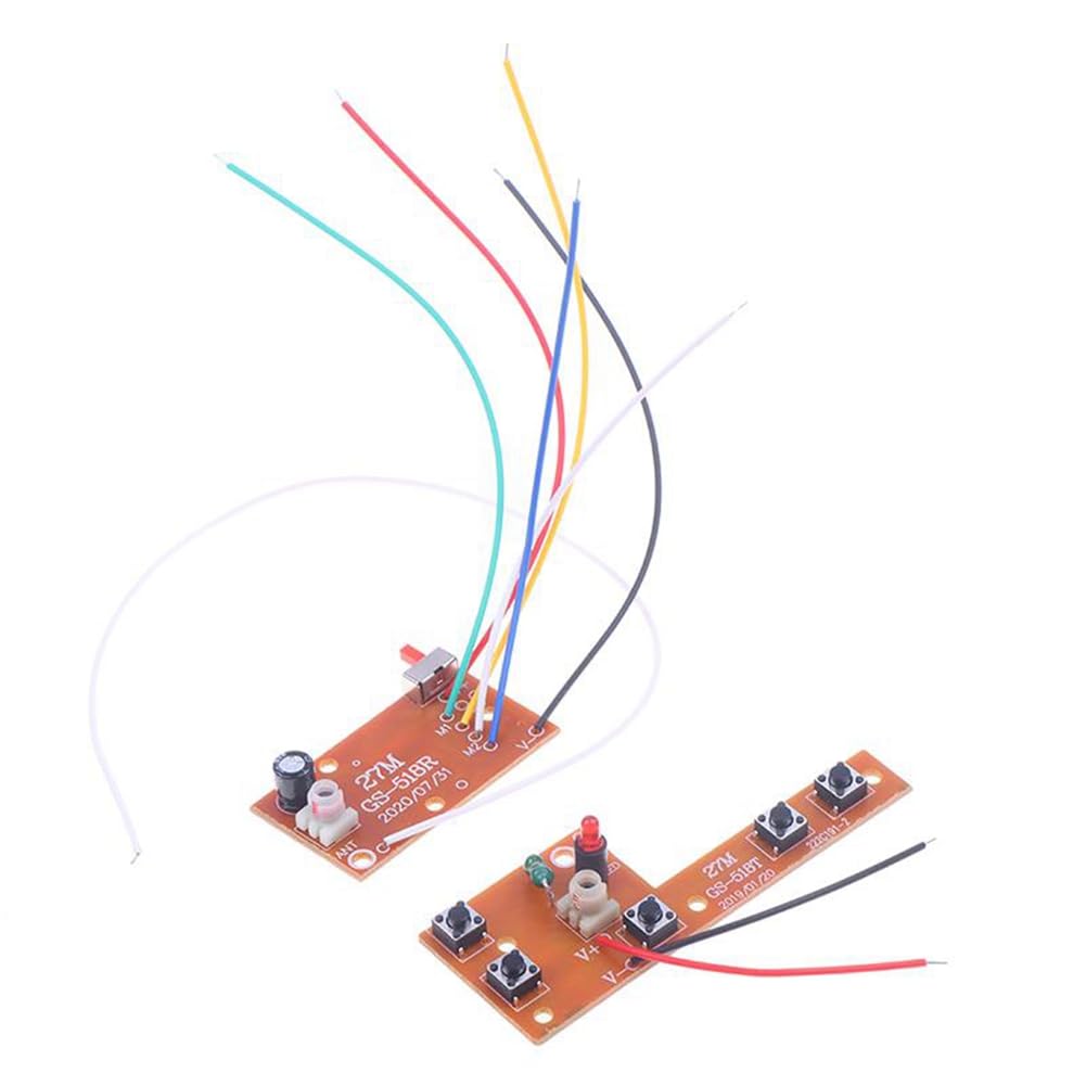 Remingtape 2 STK. 5-Kanal-RC-Fernbedienung, 27 MHz, Leiterplatte, Sender- und Empfängerplatine, Zubehör für Autoradiosysteme, 20-25 M Remingtape 2 STK. 5-Kanal-RC-Fernbedienung, 27 MHz, Leiterplatte, Sender- und Empfängerplatine, Zubehör für Autoradiosysteme, 20-25 M von Remingtape