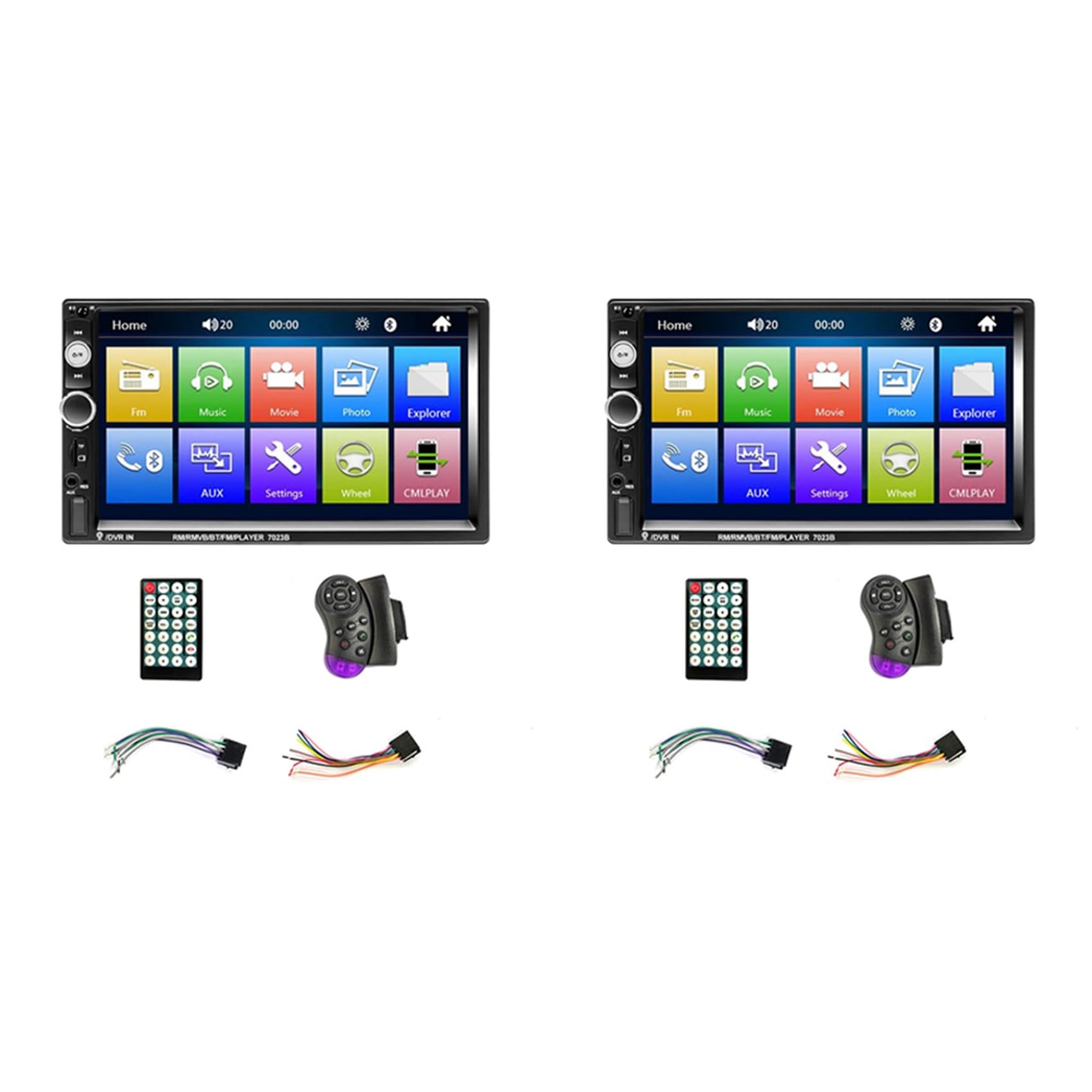 Remingtape 2X 7 Doppel Din Auto Stereo Audio Bluetooth MP5 Player USB FM Multimedia Radio Unterstützung Handy Phone Synchronisation von Remingtape