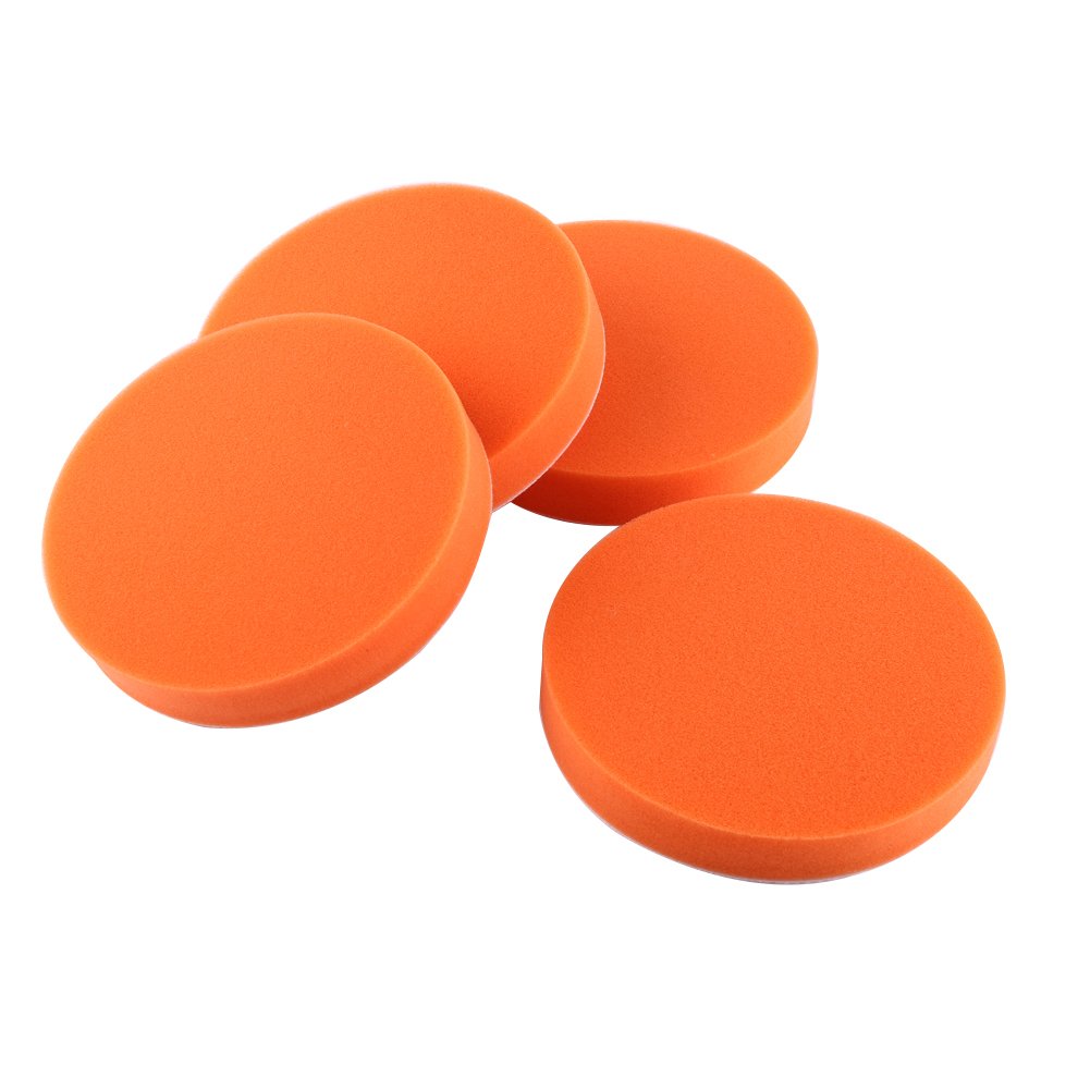 10pcs 6"(150mm) Schwamm Polieren Waxing Pad Kit Tool für Auto Polierer Buffer Orange von Reminnbor