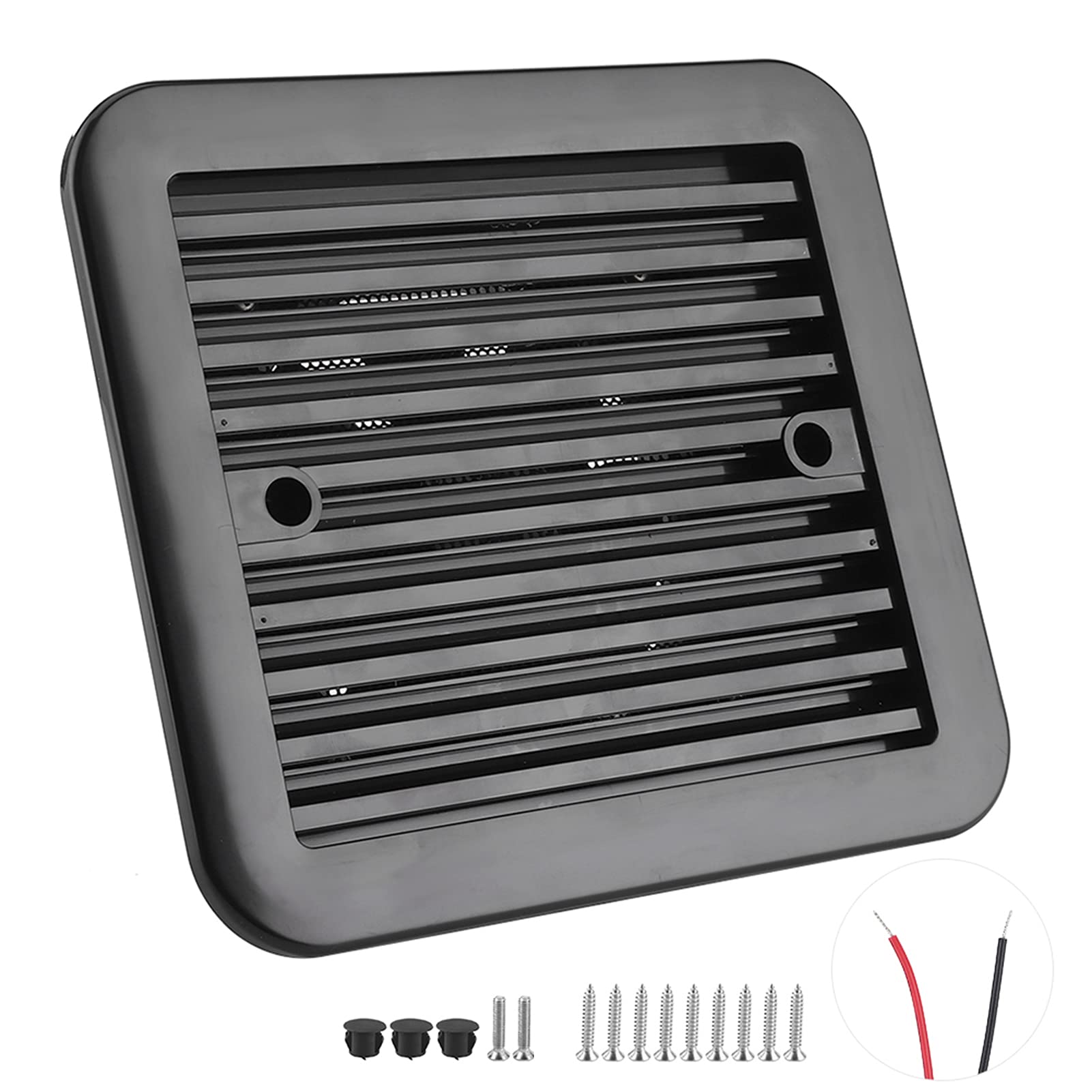 Reminnbor Auto-Abluftventilator | 12V 4W Lüfter mit Rollläden Entlüftung Einweg-Seite Starkes Wind Luftabgas Auto Styling Camper Zubehör Reminnbor Auto-Abluftventilator | 12V 4W Lüfter mit Rollläden Entlüftung Einweg-Seite Starkes Wind Luftabgas Auto Styling Camper Zubehör von Akozon