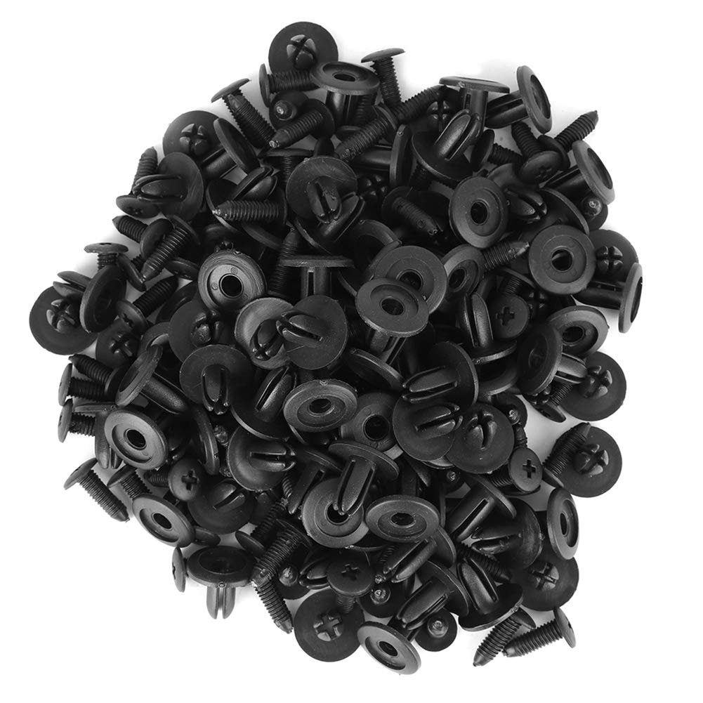 Bumper Clip 100 Stücke Auto Kunststoff Nieten 6mm Lochdurchmesser Verschluss Push Pin AP von Akozon