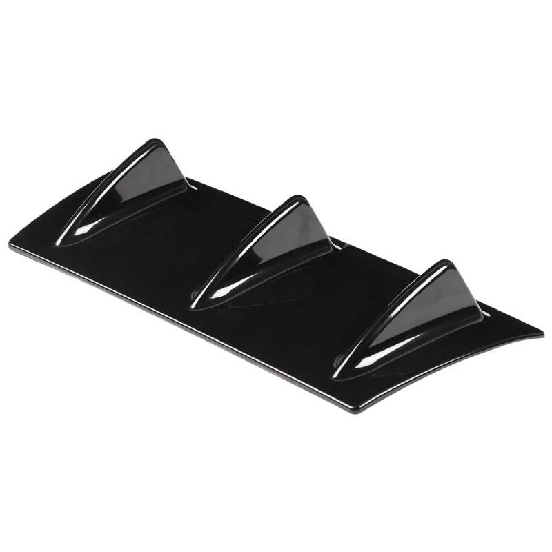 Reminnbor Shark Fin Diffusor Universal Auto Heckstoßstange Diffusor Shark Fin Spoiler Rahmen (S) in Schwarz aus ABS Natur von Reminnbor