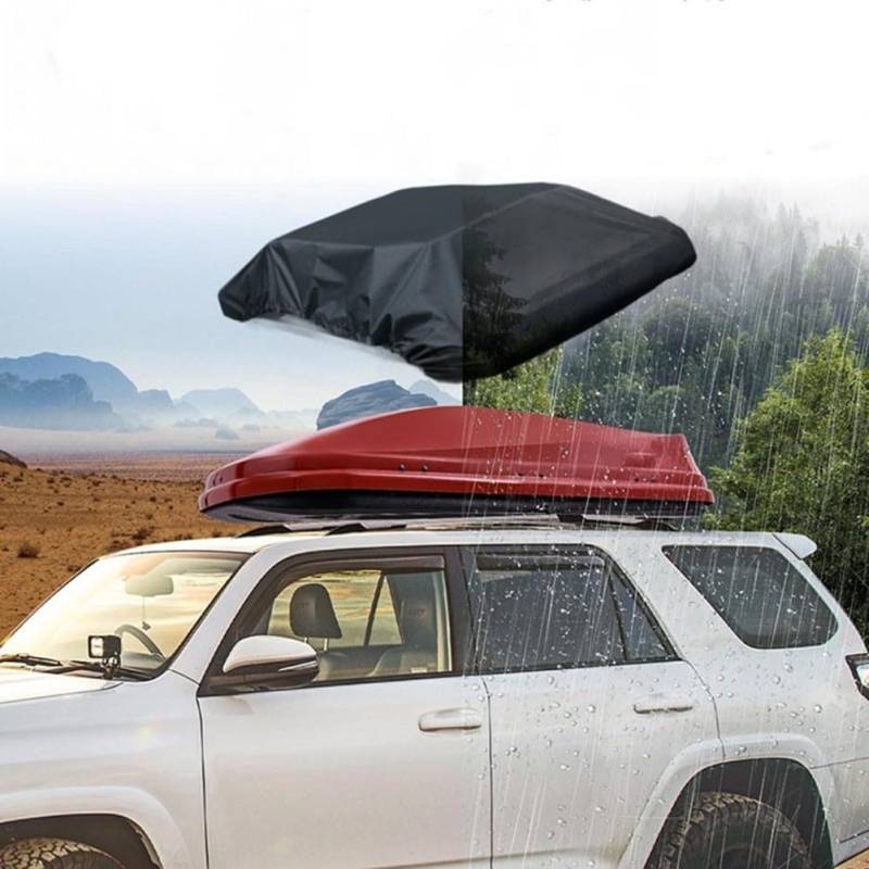 Tragbare 210D-Auto-Gepäckträgerabdeckung, einfach zu verstauen und zu verwenden, für alle Ihre Reisebedürfnisse (170 x 145 cm) von RemixAst