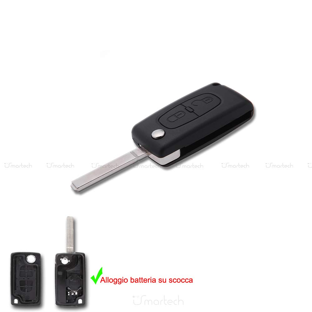 Replacement 2 button flip key fob case for Citroen C2 C3 Berlingo remote flip key by Remotefobcentre Replacement 2 button flip key fob case for Citroen C2 C3 Berlingo remote flip key by Remotefobcentre von Lage