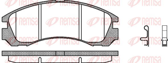 Bremsbelagsatz, Scheibenbremse Vorderachse Remsa 0354.32 Bremsbelagsatz, Scheibenbremse Vorderachse Remsa 0354.32 von Remsa