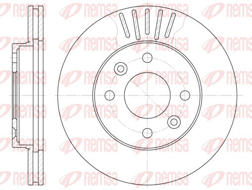 Bremsscheibe Vorderachse Remsa 6080.10 von Remsa