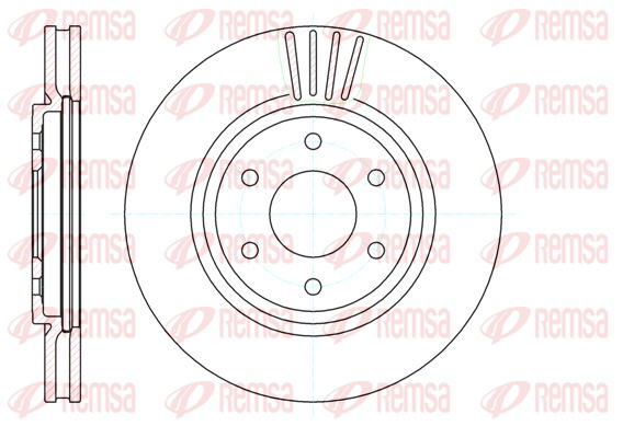 Bremsscheibe Vorderachse Remsa 61037.10 von Remsa