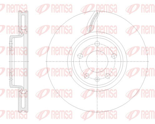 Bremsscheibe Vorderachse Remsa 62131.10 von Remsa