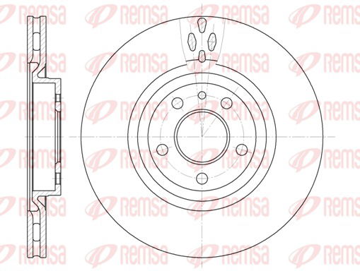 Bremsscheibe Vorderachse Remsa 6315.11 von Remsa