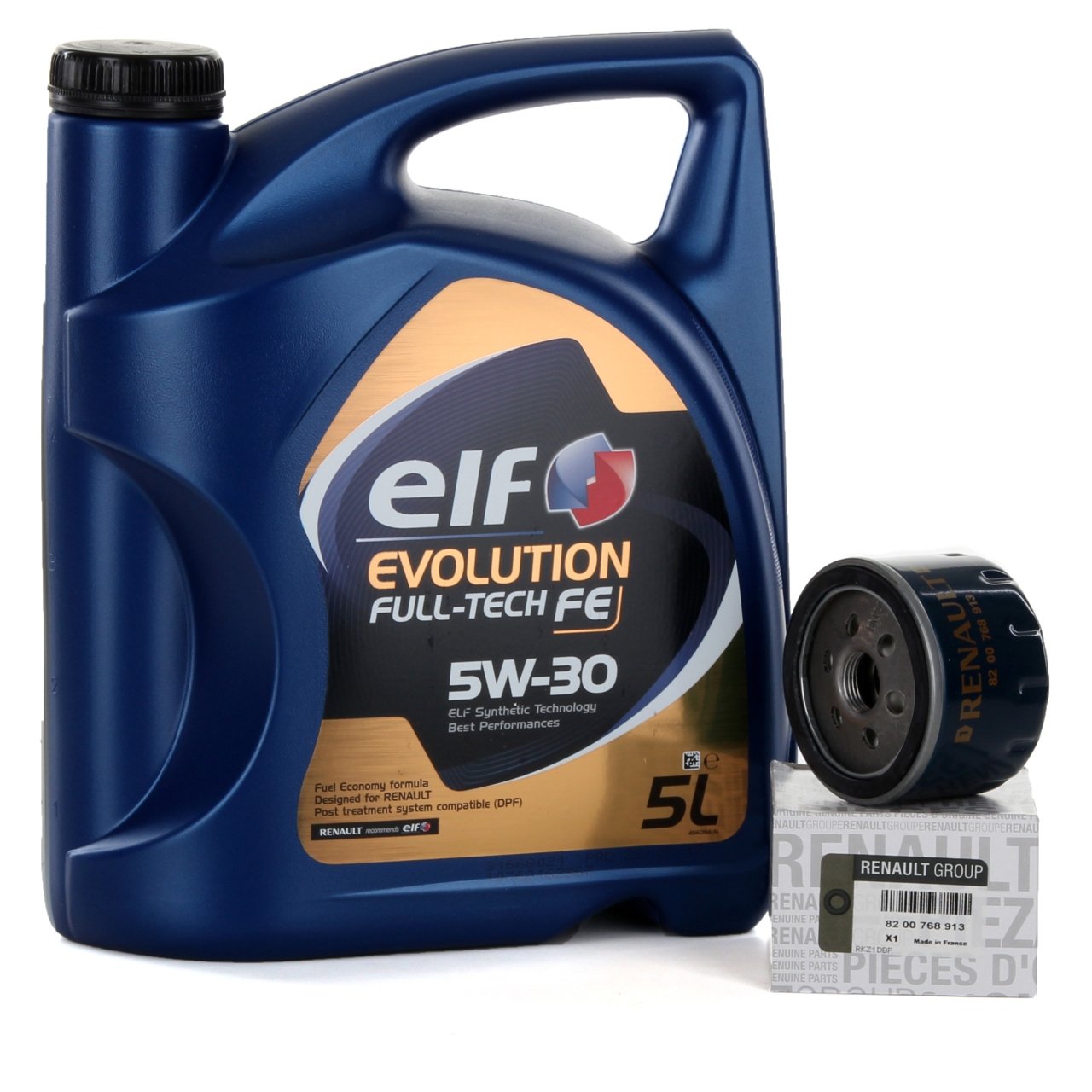 Due Service kit - Motoröl Elf Evolution Full-Tech 5W-30 5 lts + Originalfilter 8200768913 Due Service kit - Motoröl Elf Evolution Full-Tech 5W-30 5 lts + Originalfilter 8200768913 von Quorx