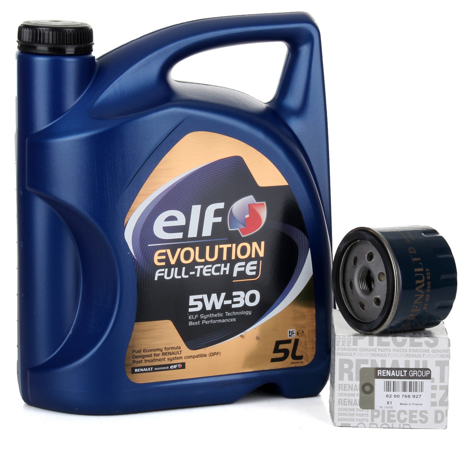 Due Service kit - Motoröl Elf Evolution Full-Tech 5W-30 5 lts + Originalfilter 8200768927 Due Service kit - Motoröl Elf Evolution Full-Tech 5W-30 5 lts + Originalfilter 8200768927 von Renault