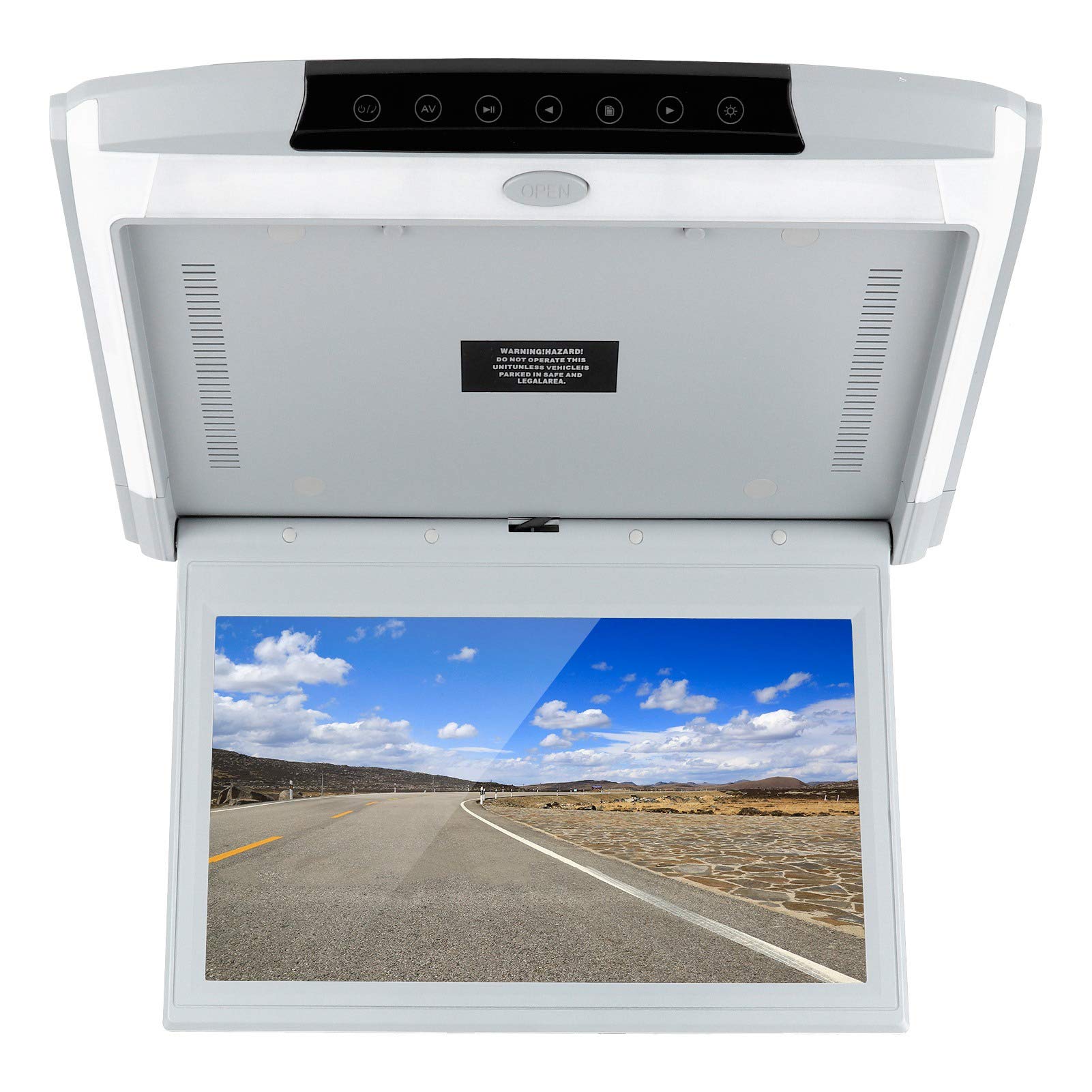 Auto-Dach-Monitor, Auto MP5, LED-Display-Touch-Tasten, Auto-Dach-Player, Video-Audio-Player, mit Fernbedienung für Fahrzeug-Auto-Elektronik von Rengu