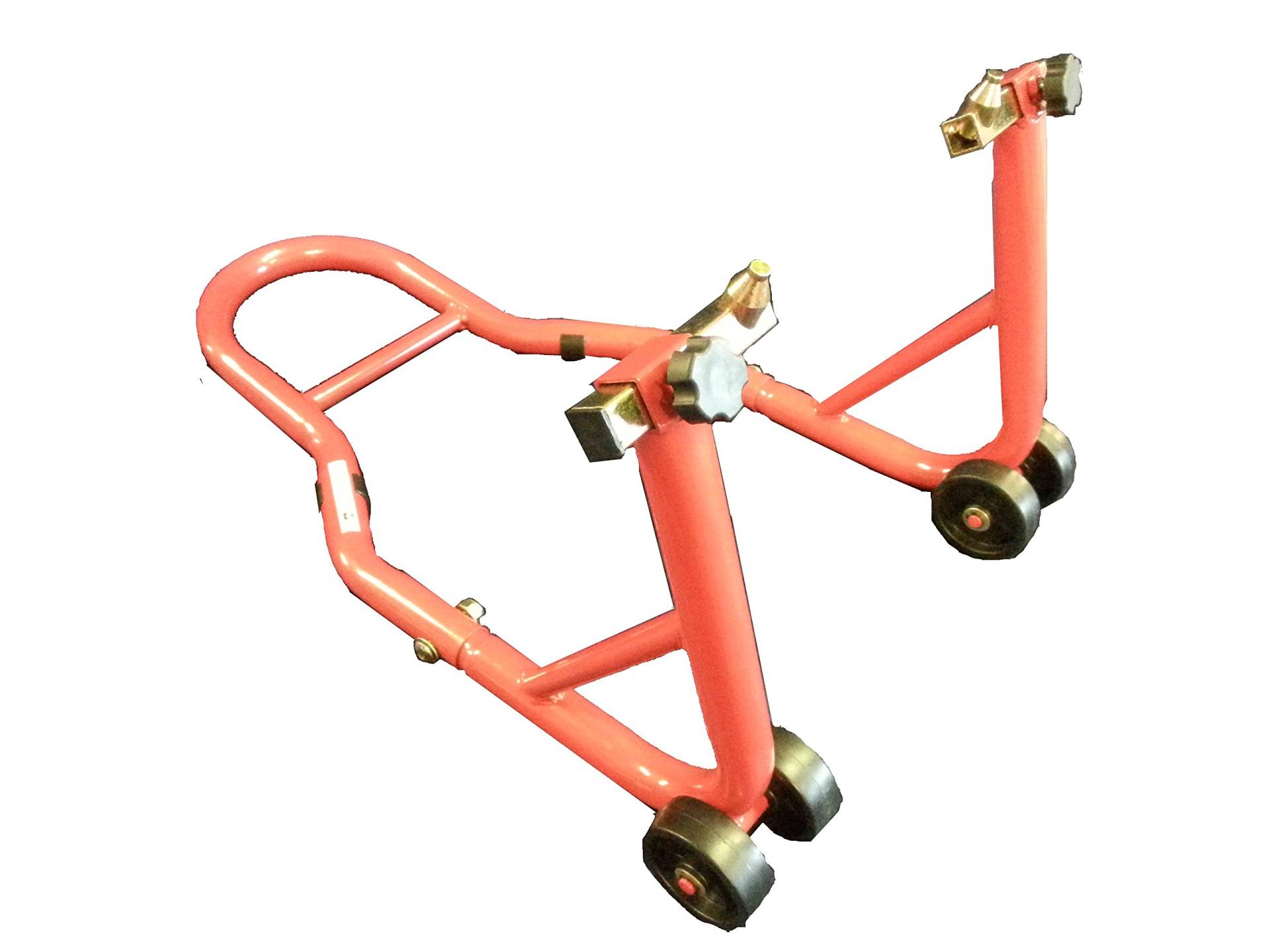 Motorrad Montageständer vorne universal rot mit Dornaufnahme und Breitenverstellung Motorrad Montageständer vorne universal rot mit Dornaufnahme und Breitenverstellung von Rennsportshop Reisinger