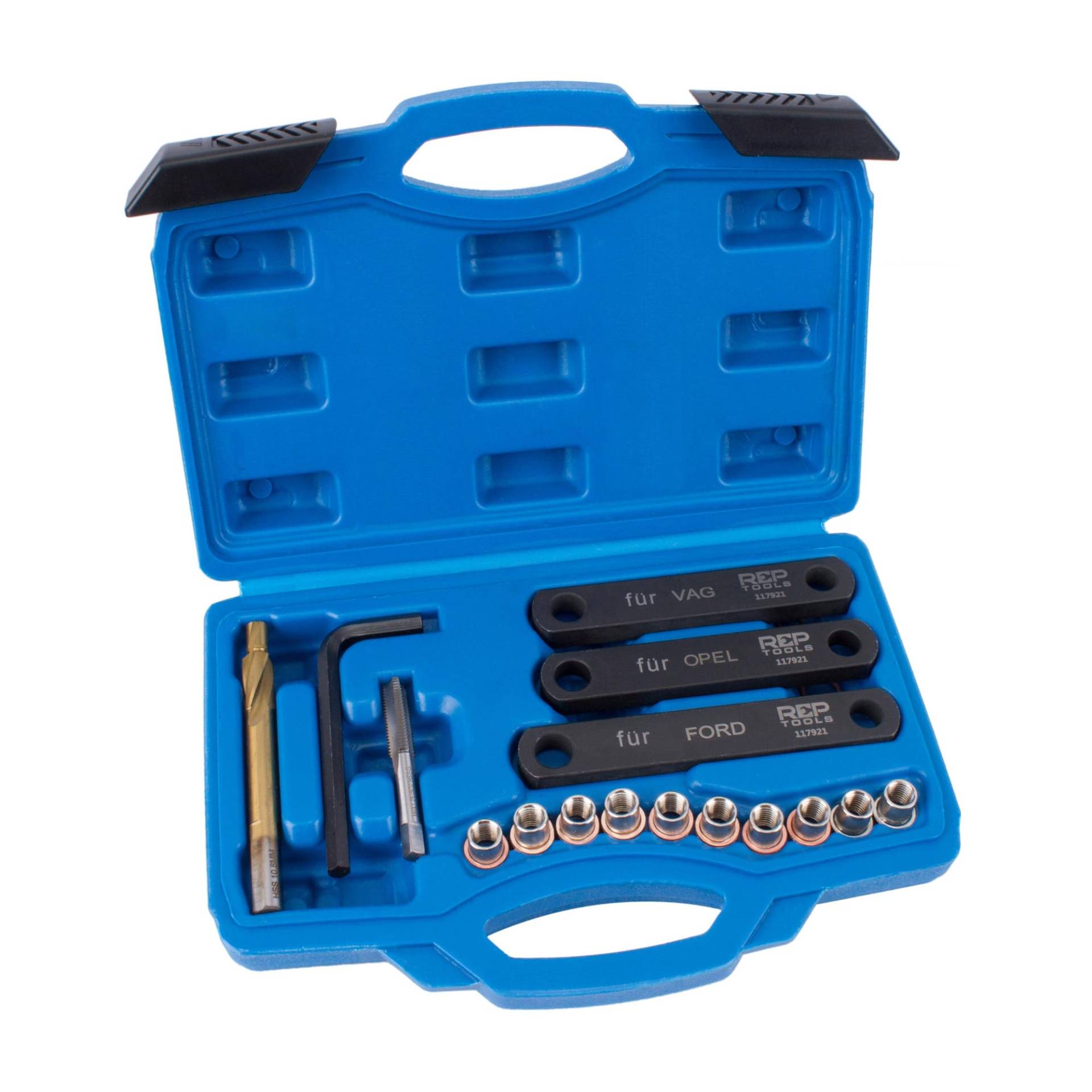 Bremse Gewinde Reparatur Satz M9x1.25 für Bremssattel Führungsbolzen passend für VAG und Fahrzeuge weiterer Hersteller, Gewindebuchsen Bremse Gewinde Reparatur Satz M9x1.25 für Bremssattel Führungsbolzen passend für VAG und Fahrzeuge weiterer Hersteller, Gewindebuchsen von RepTools