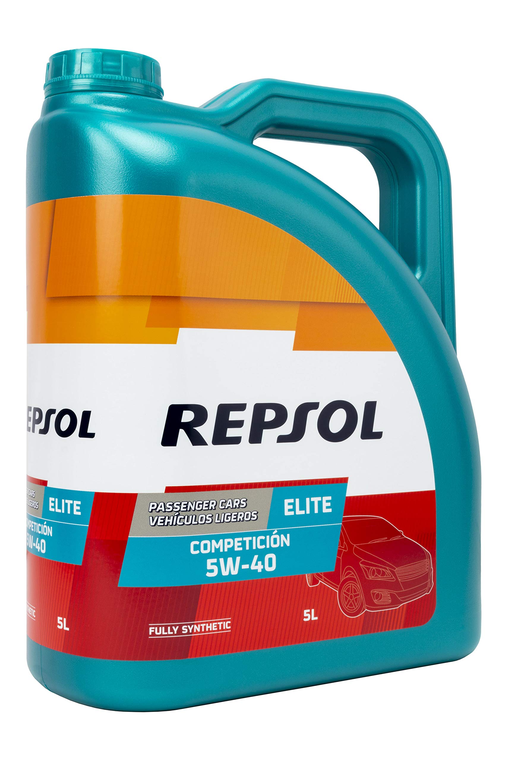 Repsol 540653 Motoröle Elite COMPETICION 5W40 5 Lt, Transparent/Golden, 5L von Repsol