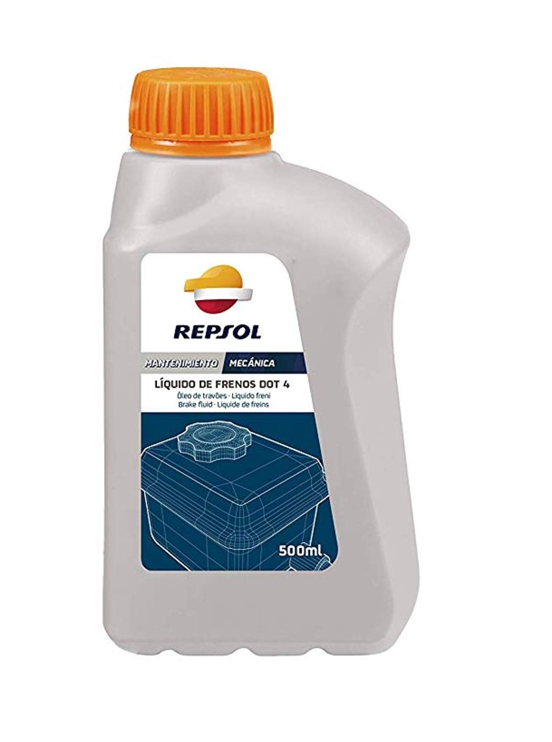 Repsol Liquido De Frenos Dot 4 Bremsflüssigkeit 500 ml Repsol Liquido De Frenos Dot 4 Bremsflüssigkeit 500 ml von Repsol