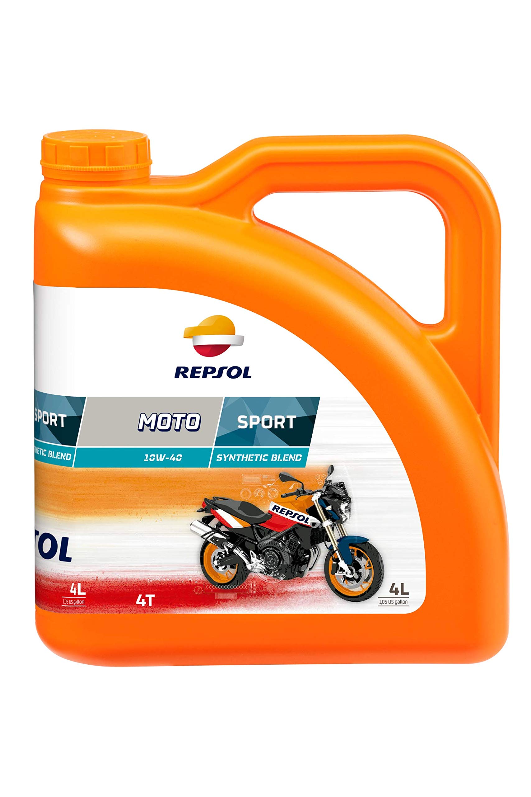 Repsol Motorenöl für Motorrad Moto sport 4T 10W- 40 4L von Repsol