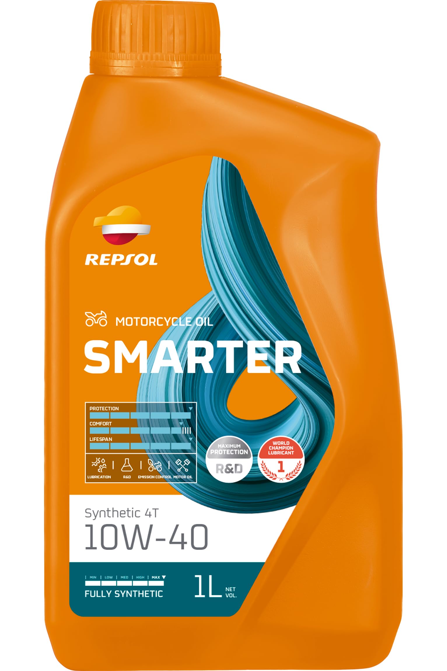Repsol Smarter Synthetic 4T 10W-40 1 Liter Motoröl von Repsol