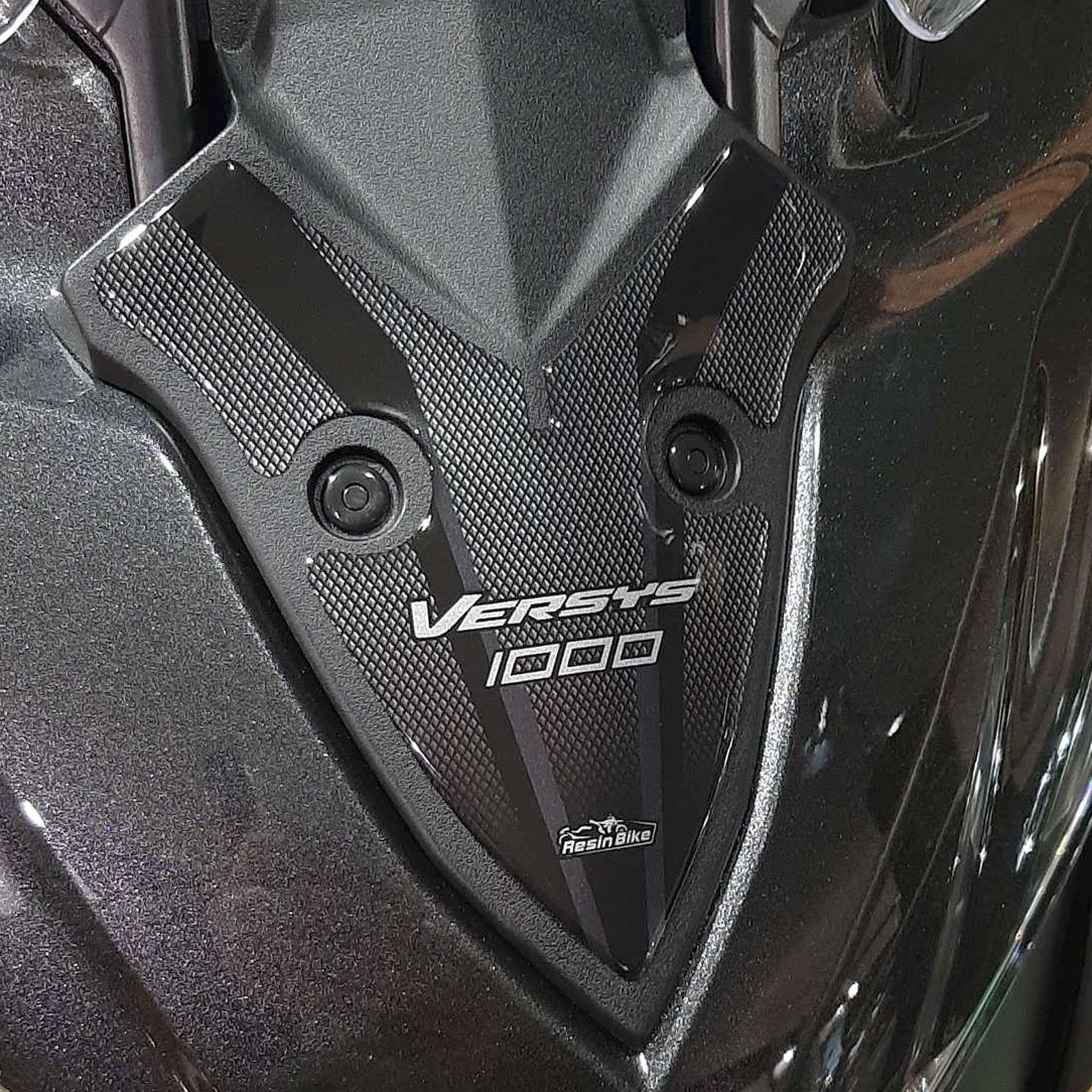 Resin Bike Aufkleber für Motorrad Kompatibel mit Kawasaki Versys 1000 Grand Tour 2019-2020. Frontschutzgitter vor Stößen und Kratzern. 3D-Harzklebstoff – Stickers - Made in Italy von Resin Bike