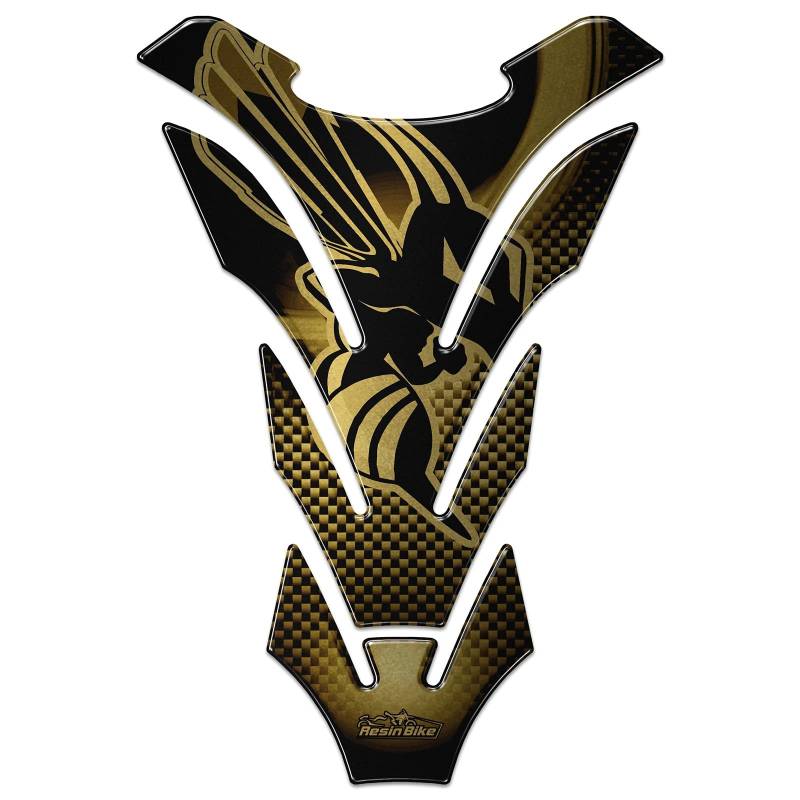 Resin Bike Aufkleber für Motorrad Kompatibel mit Honda Hornet Gold. Tankabdeckung vor Stößen und Kratzern. 3D-Harzklebstoff. Motorrad-Gadget - Stickers - Made in Italy von Resin Bike