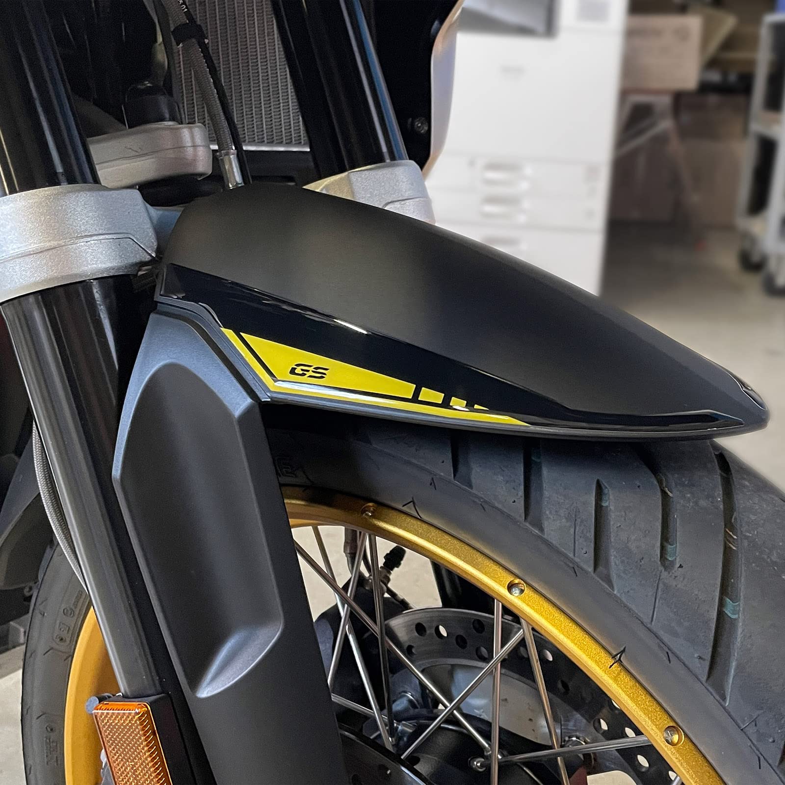 Resin Bike Aufkleber für Motorrad Kompatibel mit BMW R 1250 GS Edition 40th 2021. Kotflügelschutz vor Stößen und Kratzern. Paar 3D-Harzklebstoff – Stickers - Made in Italy von Resin Bike