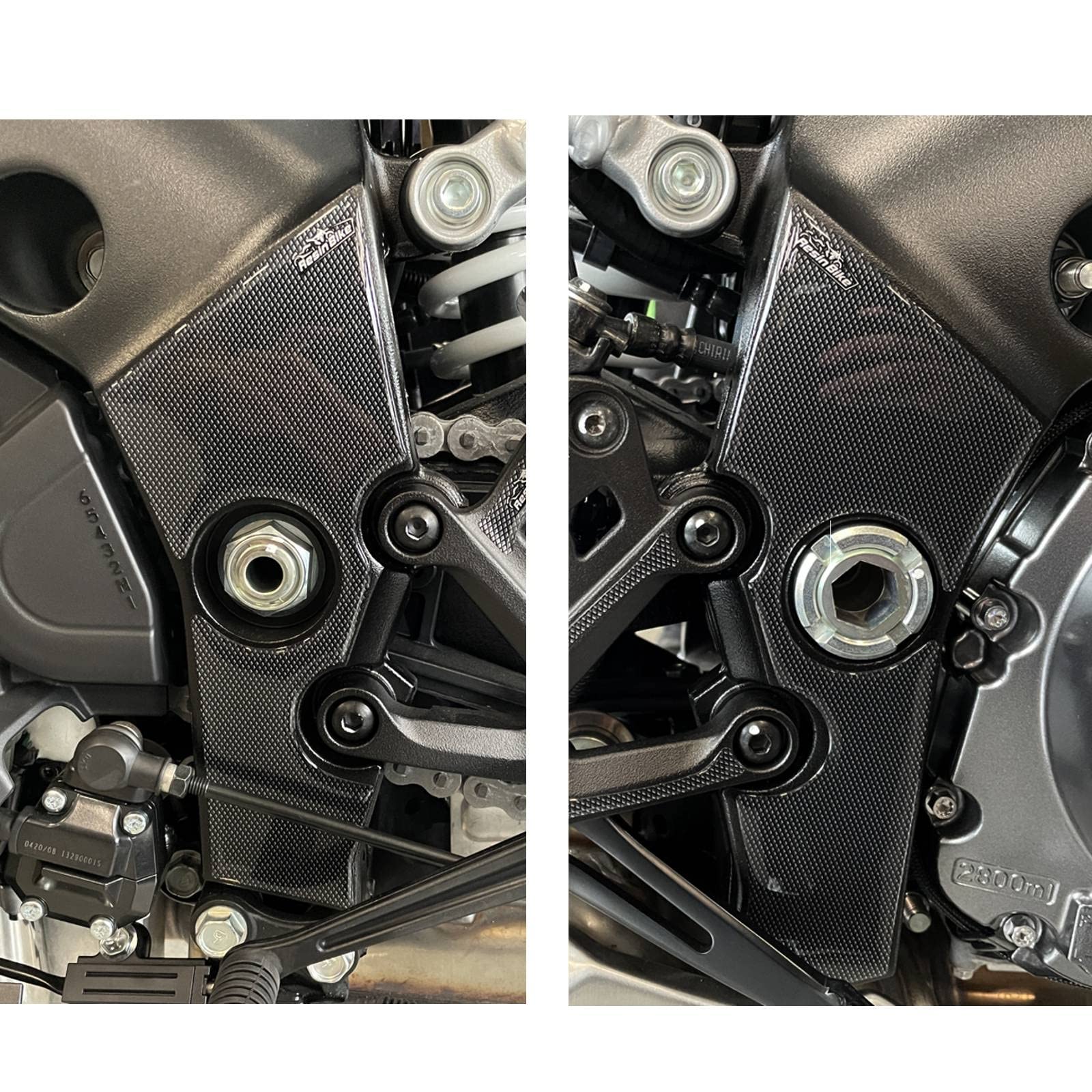Resin Bike Aufkleber für Motorrad Kompatibel mit GSX-S 1000 2021 2022 Blau Miami. Einstiegsleistenschutz vor Stößen und Kratzern. 3D-Harzklebstoff - Stickers - Made in Italy von Resin Bike