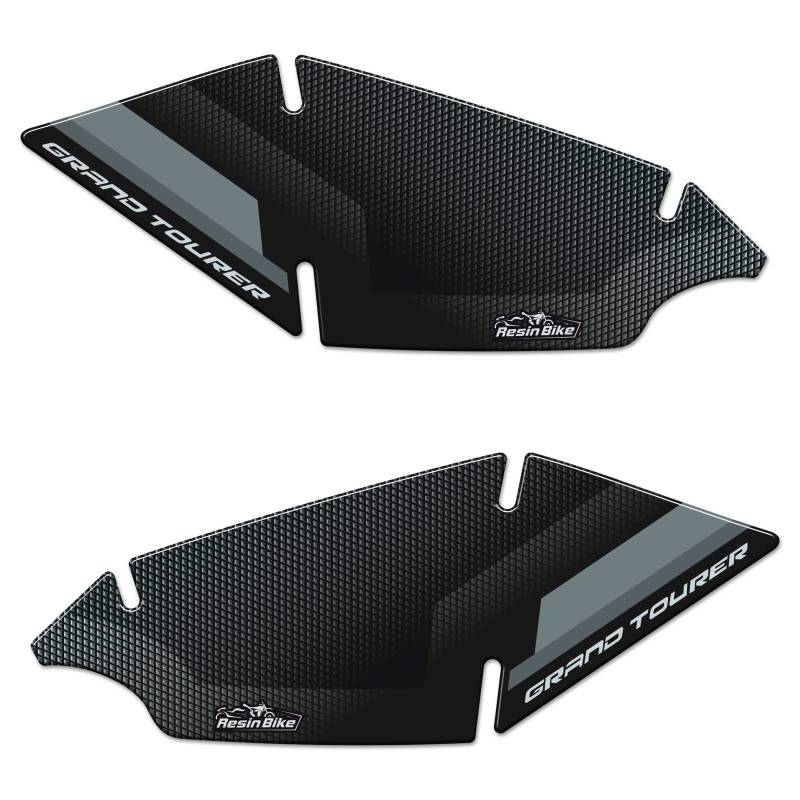 Resin Bike Aufkleber für Motorrad Kompatibel mit Kawasaki Versys 1000 S Grand Tourer 2025. Spiegelschutz vor Stößen und Kratzern. Paar 3D-Harzklebstoffaufkleber Hergestellt in Italien - Stickers von Resin Bike
