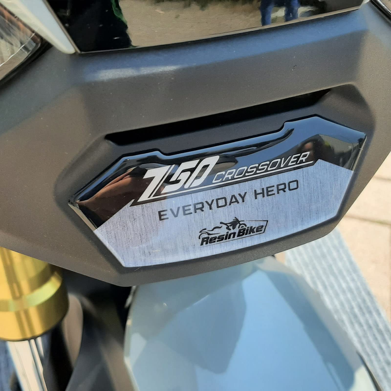 Resin Bike Aufkleber für Motorrad Kompatibel mit Honda X-ADV 2021. Frontverkleidungsschutz vor Stößen und Kratzern. 3D-Harzklebstoff - Stickers - Made in Italy von Resin Bike