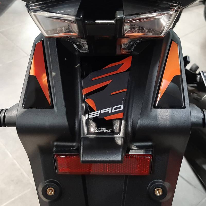 Resin Bike Aufkleber für Motorrad Kompatibel mit KTM 1290 Super Adventure S 2021. HeckschutzStößen und Kratzern. 3D-Harzklebstoff – Stickers - Made in Italy von Resin Bike